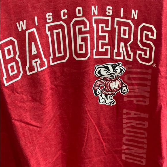 Wisconsin Badger vneck tshirt - Picture 3 of 4
